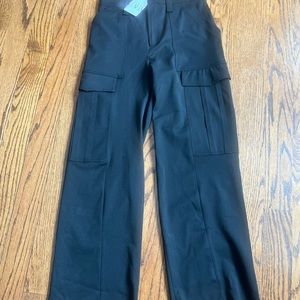 ZARA NWT-black cargo pants, size xs